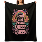 Queef Queen Embarrassing Adult Women Inappropriate Queefing Travel-friendly Throw Blanket