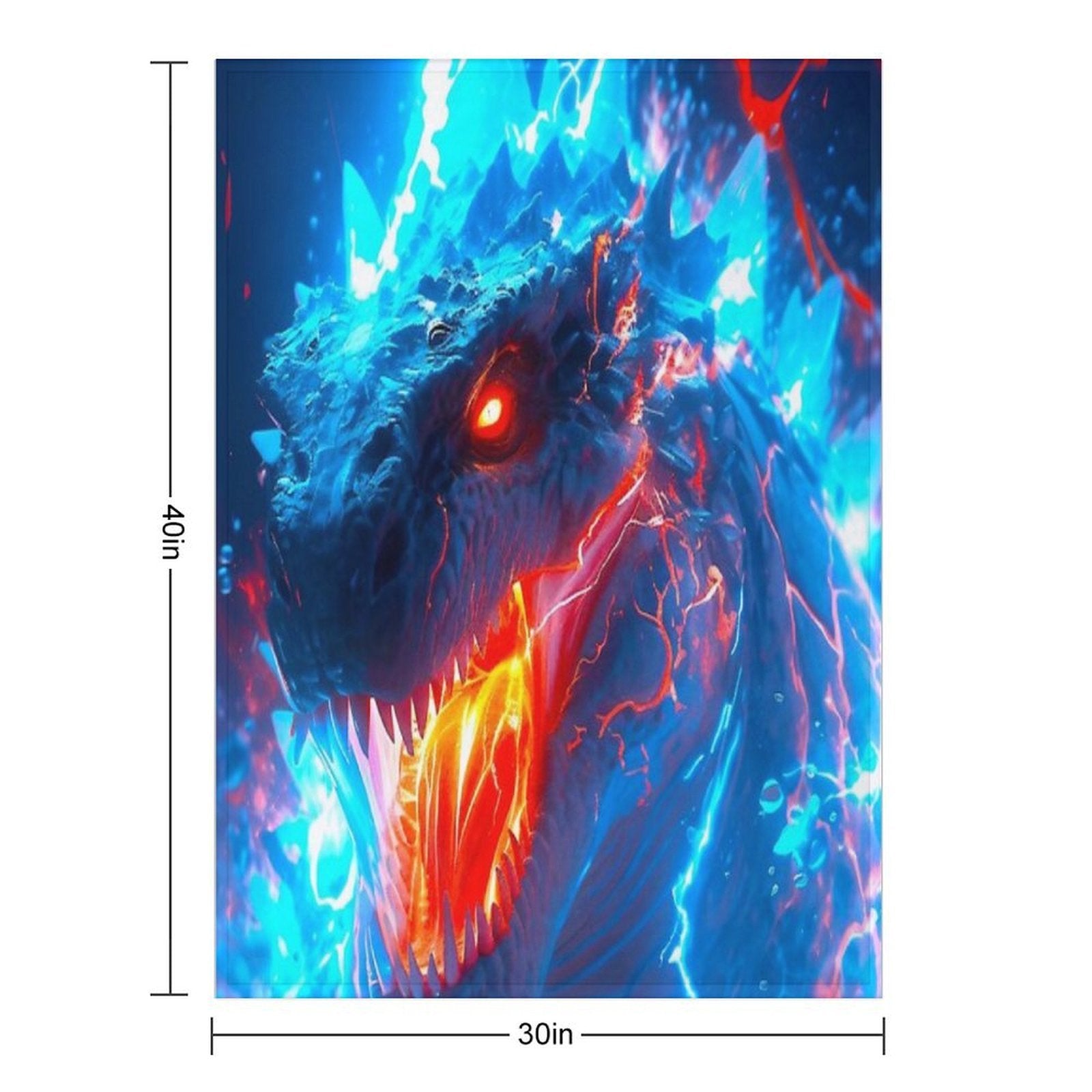 Godzilla 003 Durable Throw Blanket