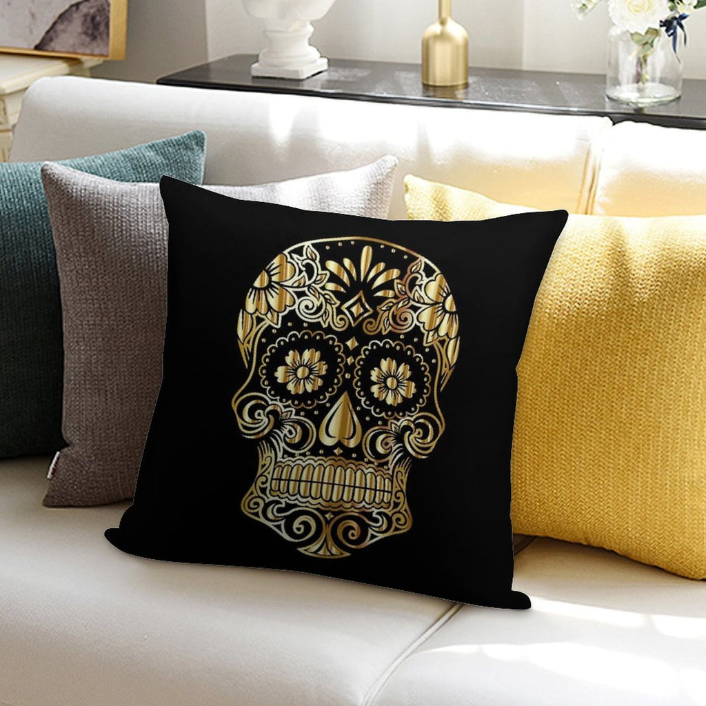 Mexican Skull Soft Luxury Feel Throw Pillow