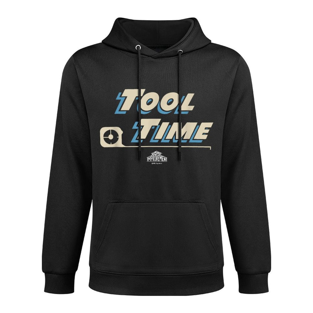 Home Improvement Iconic Quote Tool Time Big Chest Text Logo Medium-Weight Fabric Hoodie