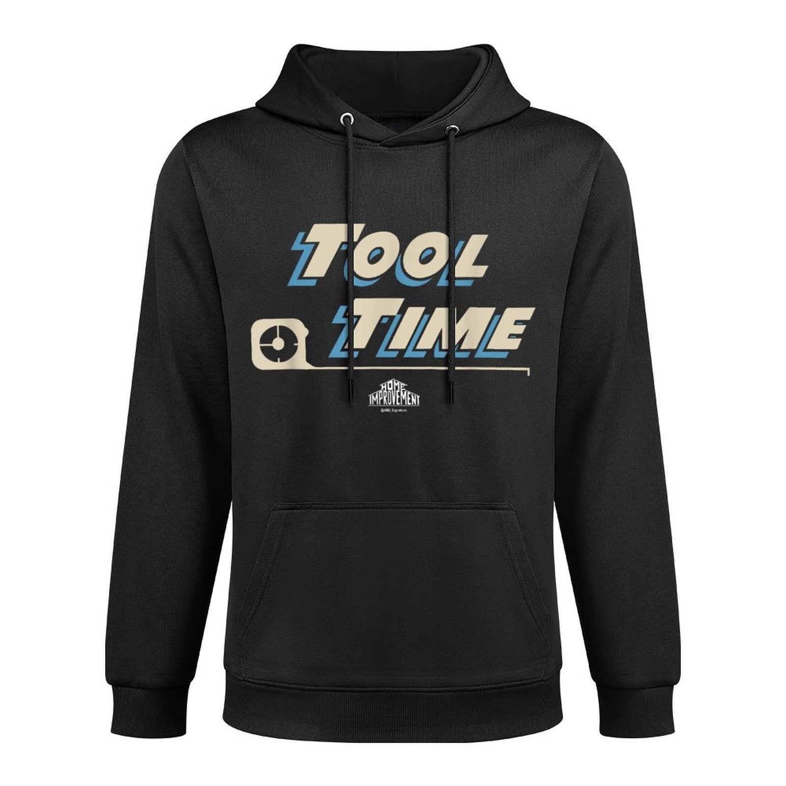 Home Improvement Iconic Quote Tool Time Big Chest Text Logo Medium-Weight Fabric Hoodie