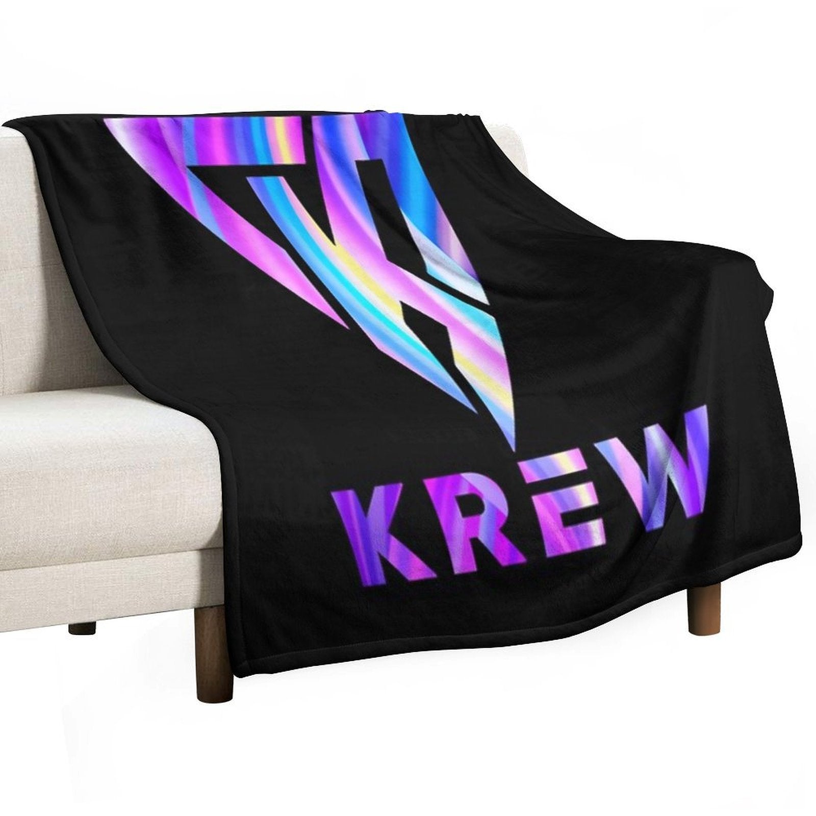 Funneh And The Krew T-ShirtKrew Logo Fresh Travel-friendly Throw Blanket