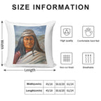 Chief Juh - Nednai Chiricahua Apache Chief Soft Washable Throw Pillow