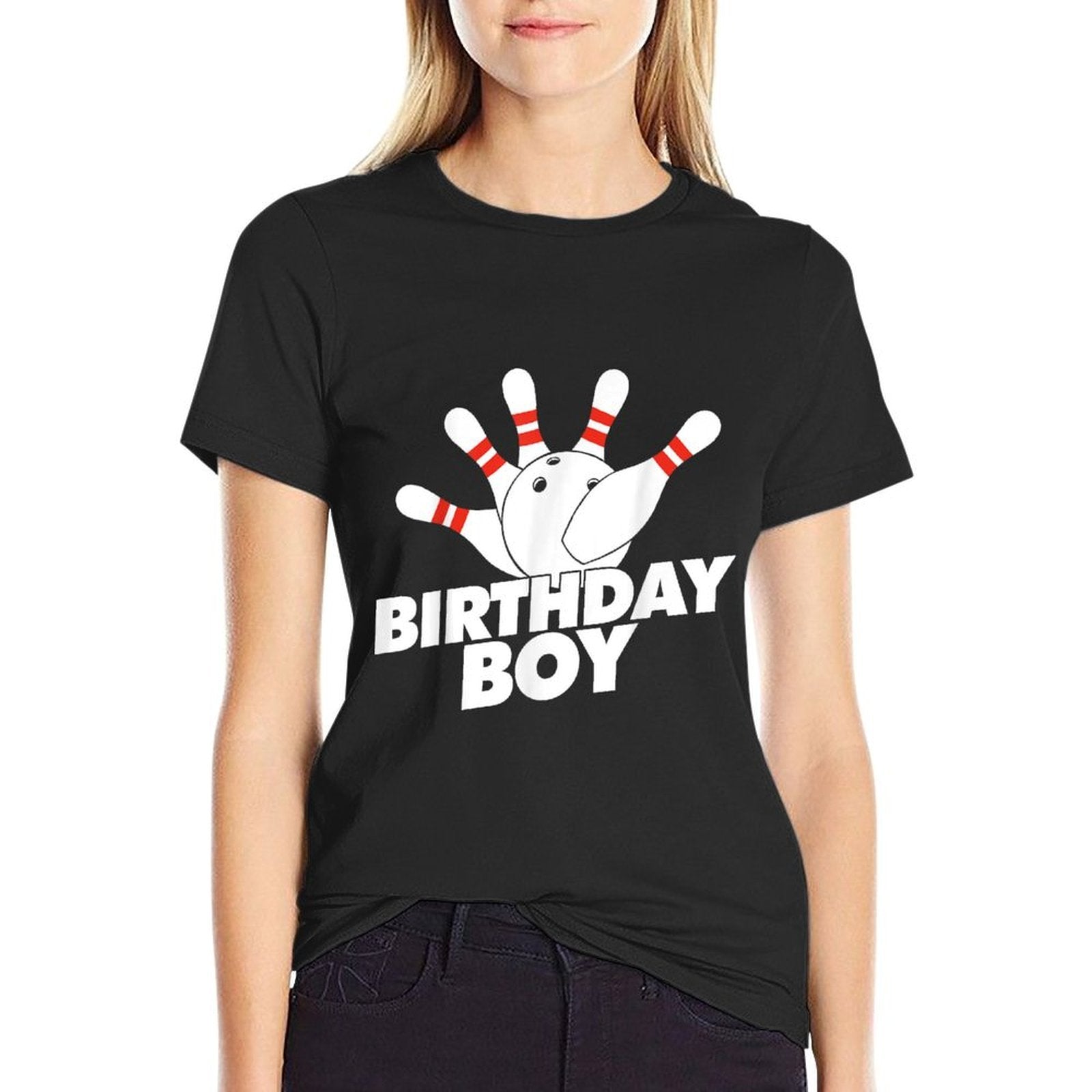 Birthday Boy Bowling Birthday Party Bowling Birthday Boy  Oversized Silhouette T-Shirt