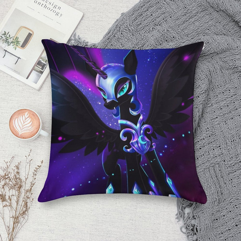 Nightmare Moon Soft Anti-Pilling Throw Pillow