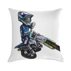 Dirt Bike Studios Collection 189 Soft Durable Construction Throw Pillow