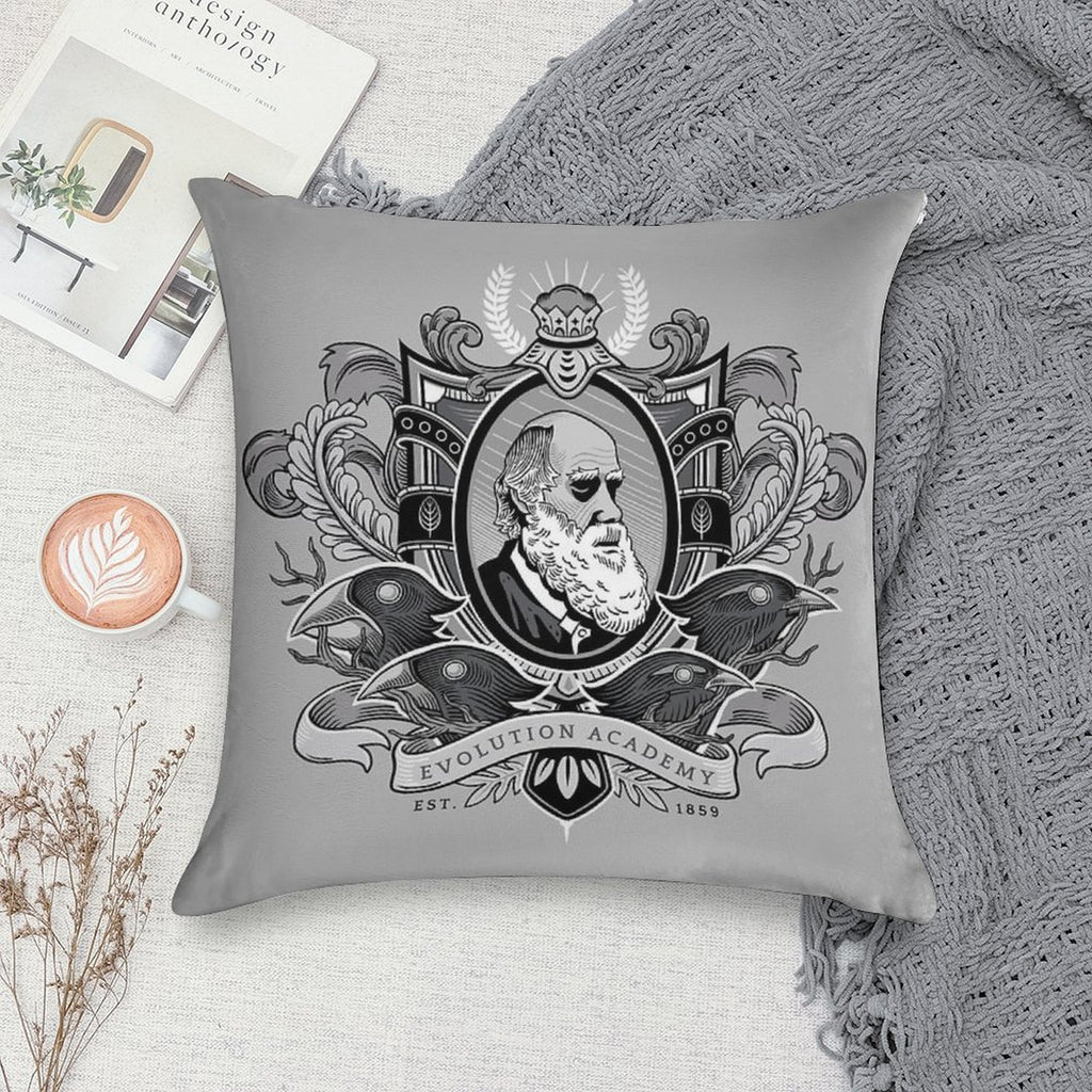 Evolution Academy Soft Decorative Cover Throw Pillow