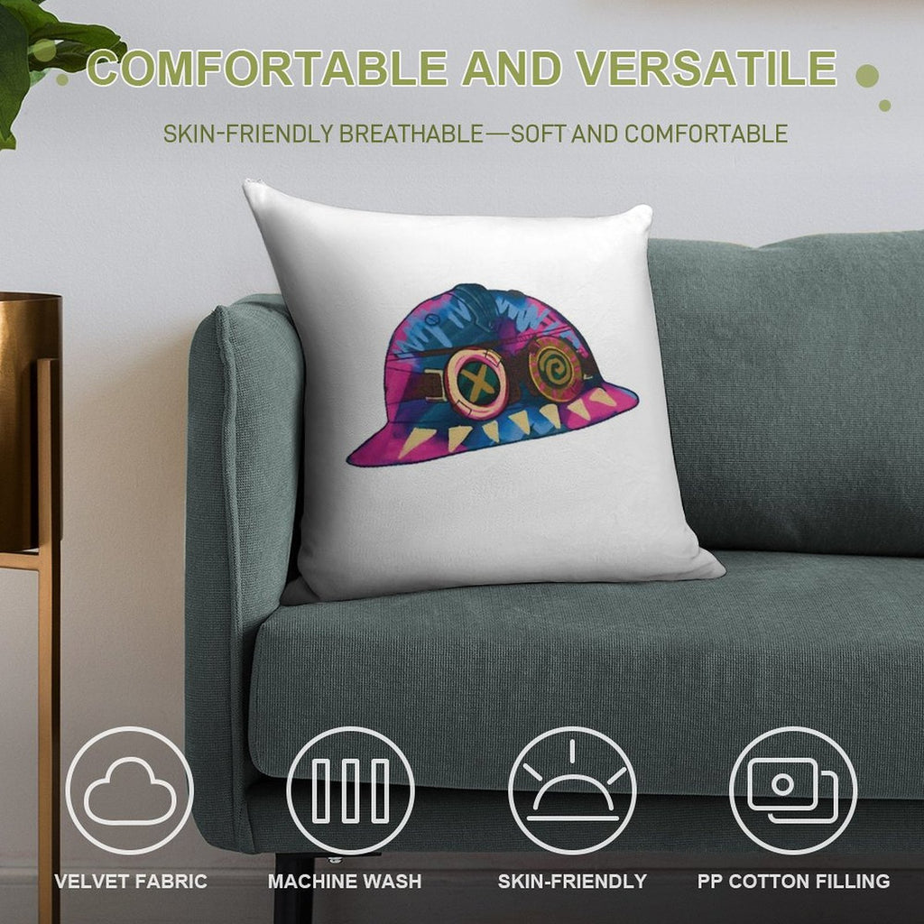 Isha Hat Soft Ultra-Soft Texture Throw Pillow