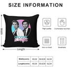 Crockett And Tubbs )( Retro Miami Vice 80s Tribute Soft Easy Maintenance Throw Pillow