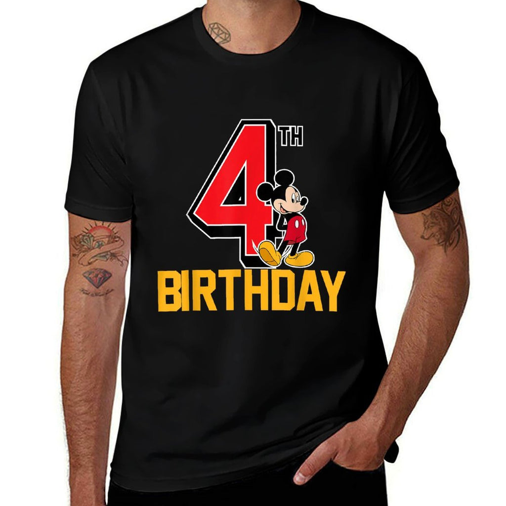 Disney - Mickey Mouse My 4th Birthday  Lightweight T-Shirt