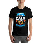 17 Year Old Gift I Can't Keep Calm It's My 17th Birthday  Polyester Blend T-Shirt