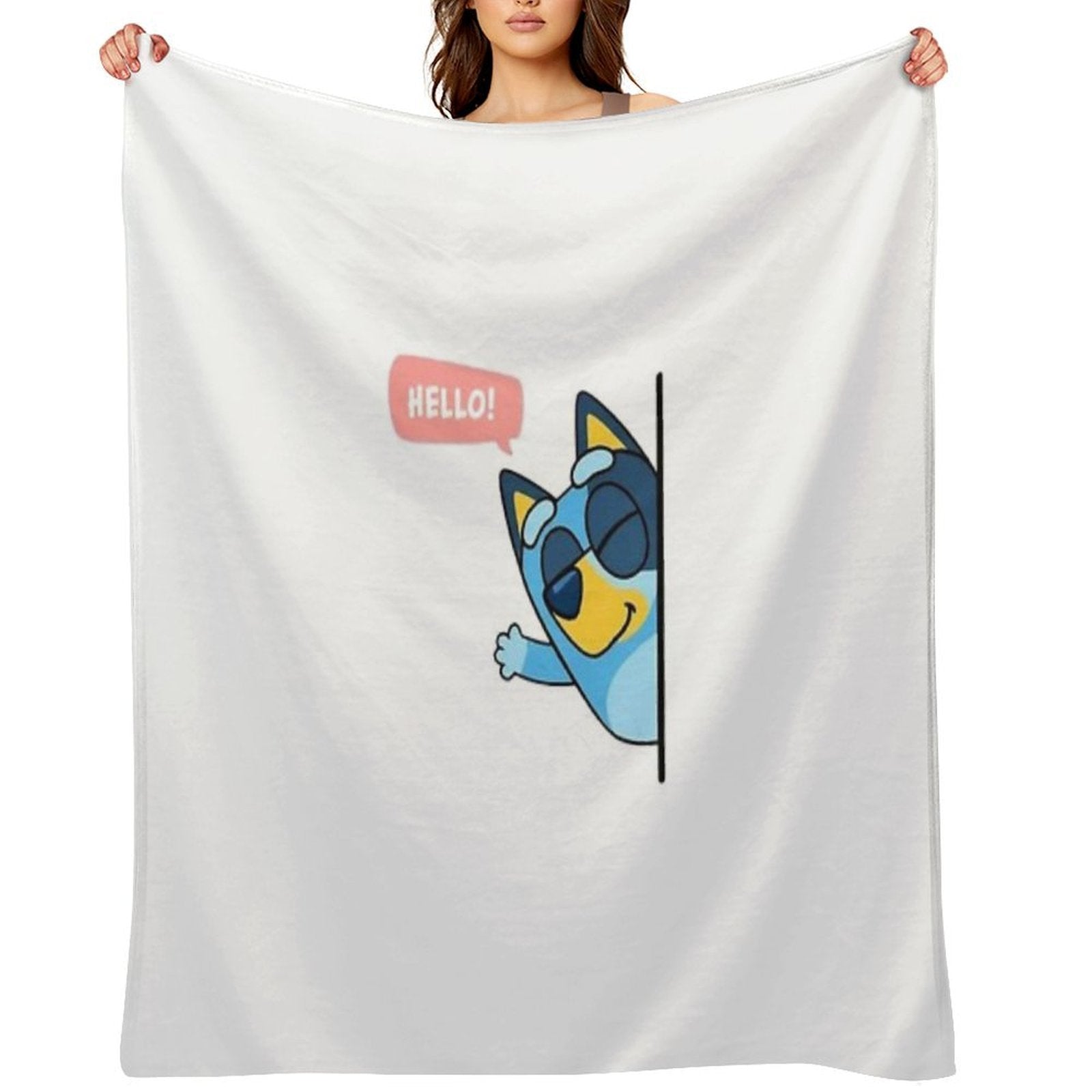 Hello Bluey Premium Throw Blanket