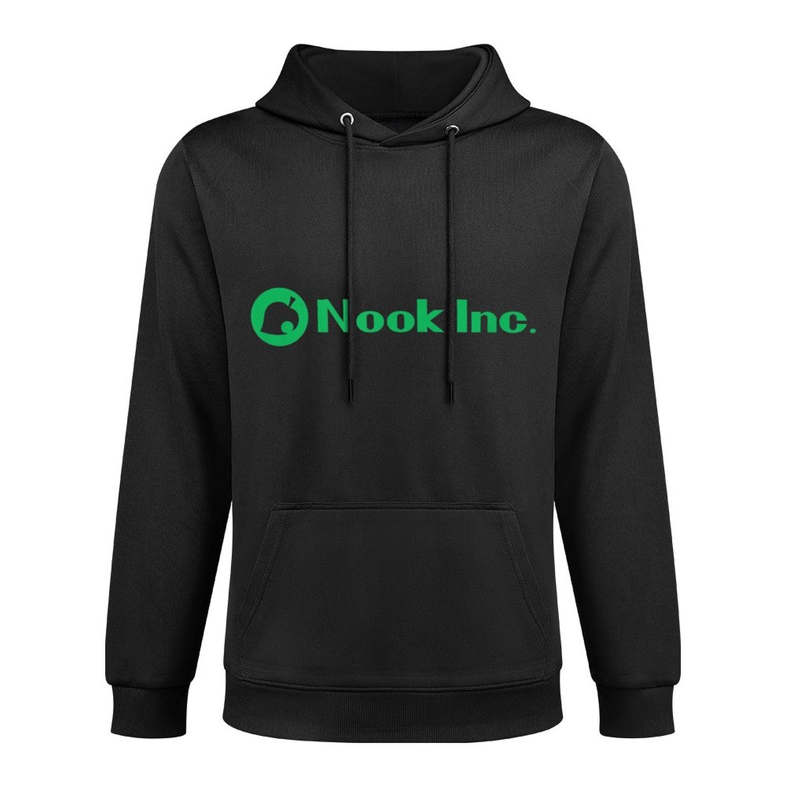 Animal Crossing New Horizons Nook Inc. Leaf Center Logo Durable Construction Hoodie