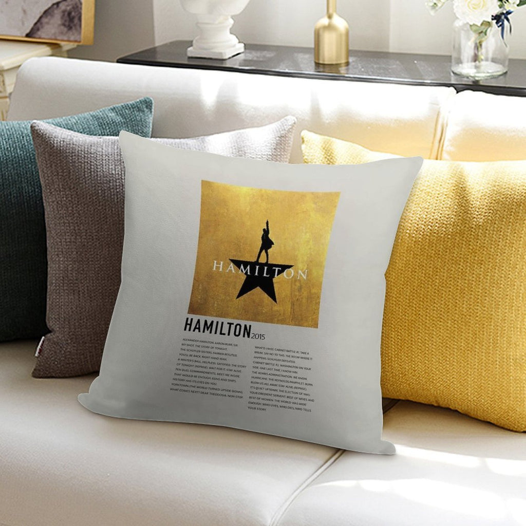 Hamilton Musical Soundtrack Soft Multiple Sizes Throw Pillow