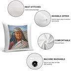 Chief Juh - Nednai Chiricahua Apache Chief Soft Washable Throw Pillow