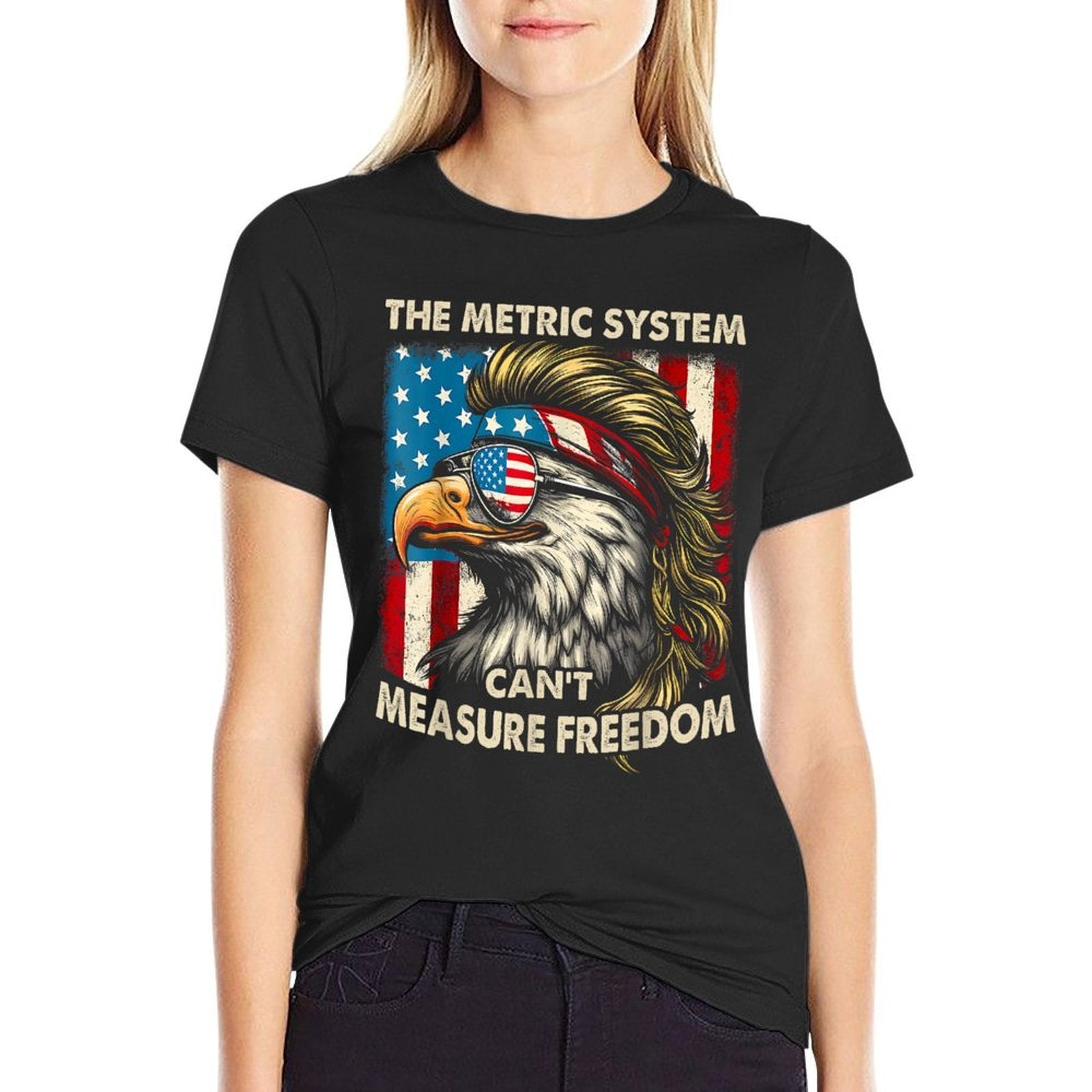 4th Of July The Metric System Cant Measure Freedom Patriot  Wrinkle-resistant T-Shirt