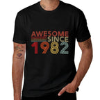 40 Birthday Decorations Men Women 1982 BDay 40th Birthday  Classic T-Shirt