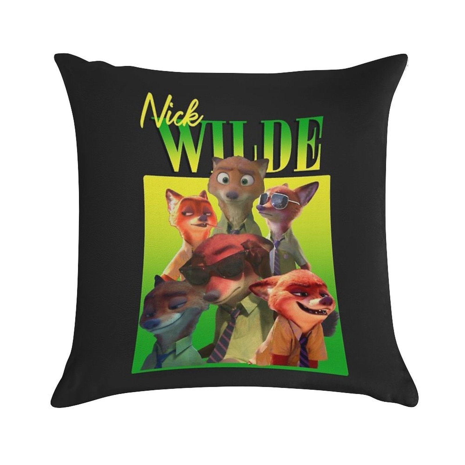 Nick Wilde Homage Soft Warmth Comfort Throw Pillow