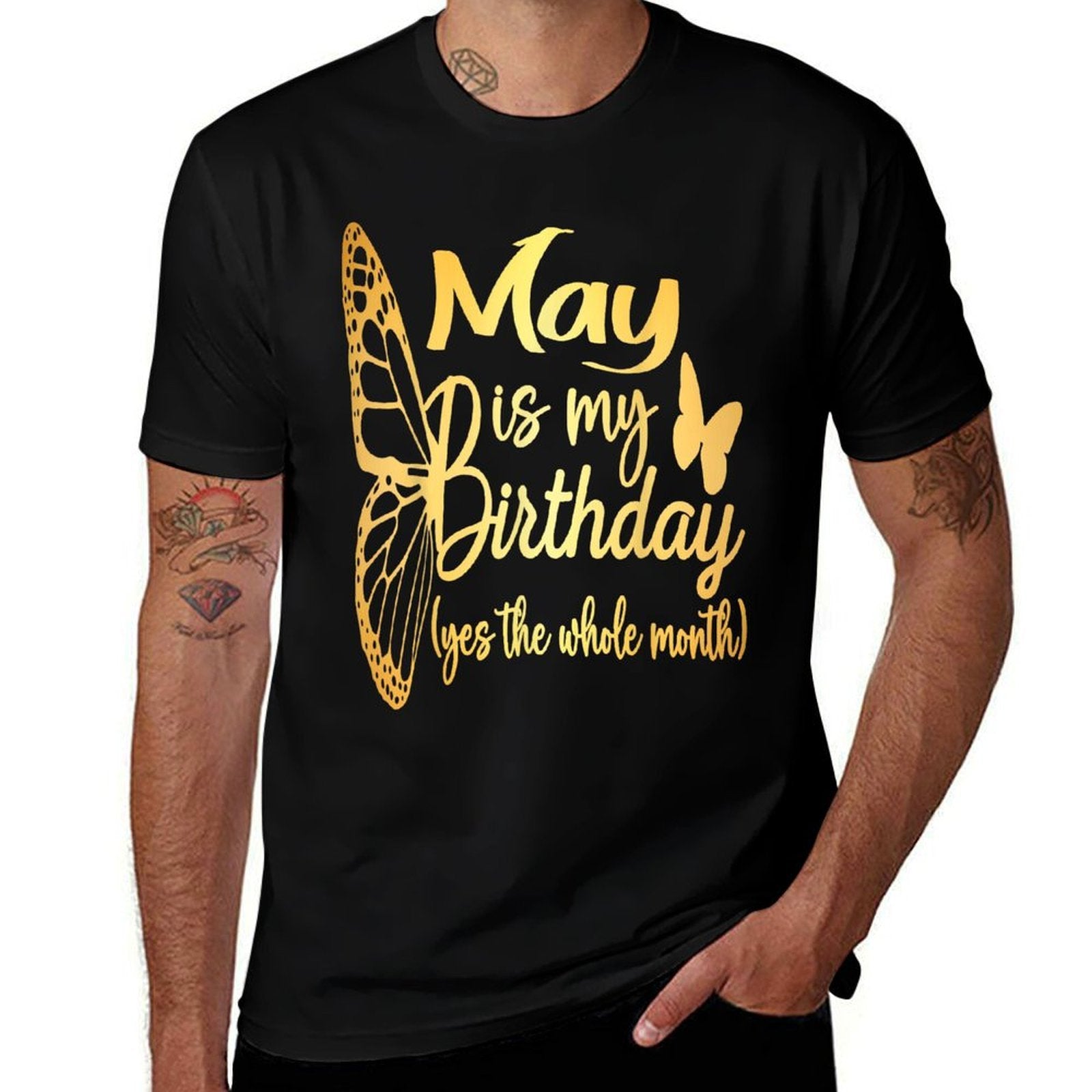 Month May Birthday For Women May Is My Birthday For Girl  Eco-friendly Material T-Shirt