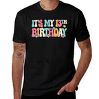 It's My 13th Birthday Party Groovy 13 Years Old Girl Sign My  Vintage-inspired T-Shirt