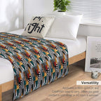 Textile Collage of Wild Prints Durable Throw Blanket