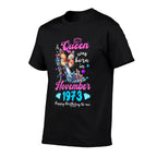 A Queen Was Born in November 1973 50th Birthday  Moisture-wicking T-Shirt