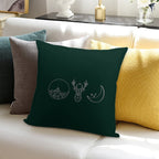 ACOTAR, Throne of Glass, Sarah J Maas Logos Soft Shrink-Resistant Throw Pillow