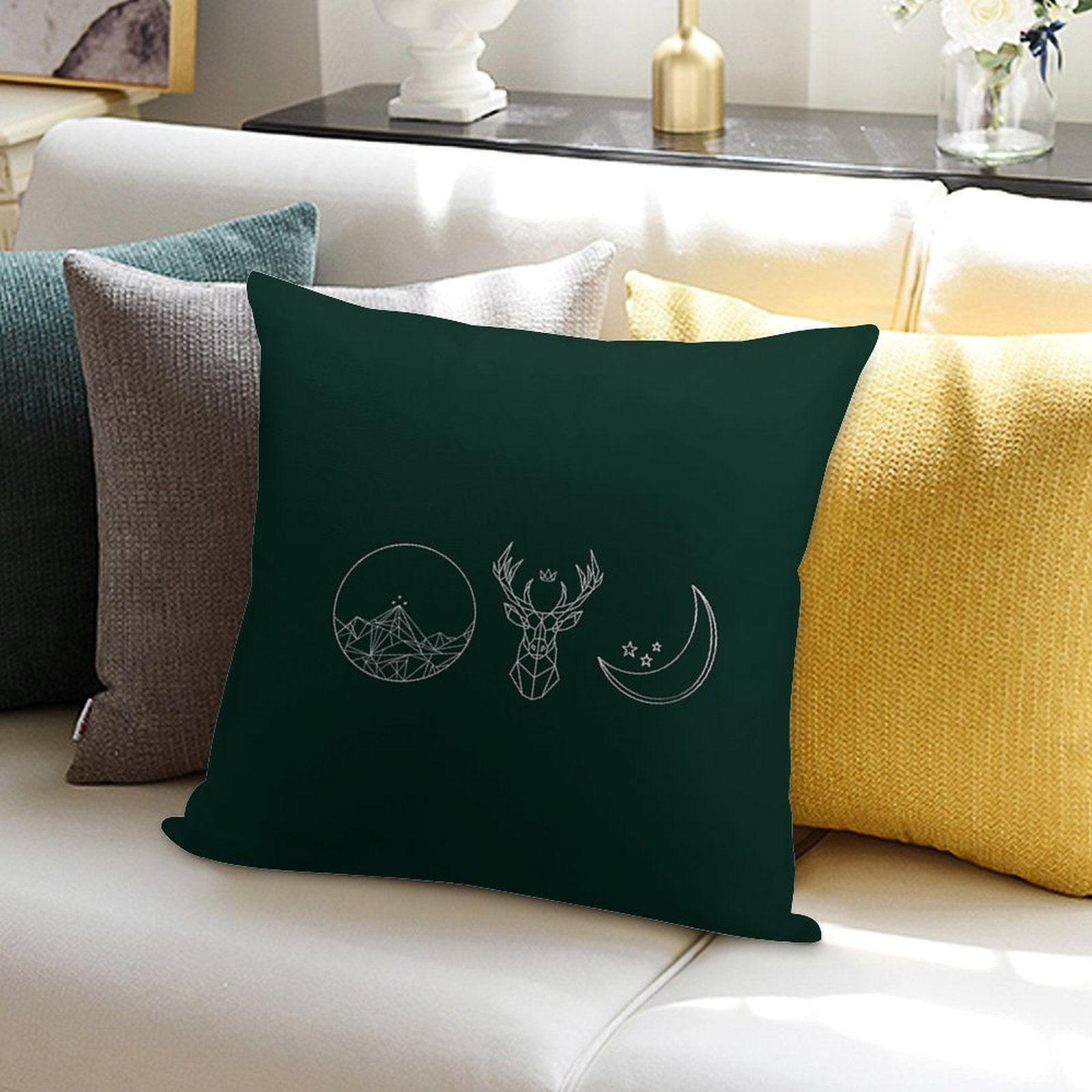 ACOTAR, Throne of Glass, Sarah J Maas Logos Soft Shrink-Resistant Throw Pillow