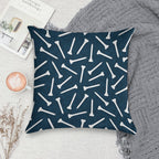 Golf Tees - Navy Soft Durable Construction Throw Pillow