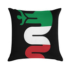 Alfa Romeo Snake  Classic T-Shirt Soft Shrink-Resistant Throw Pillow