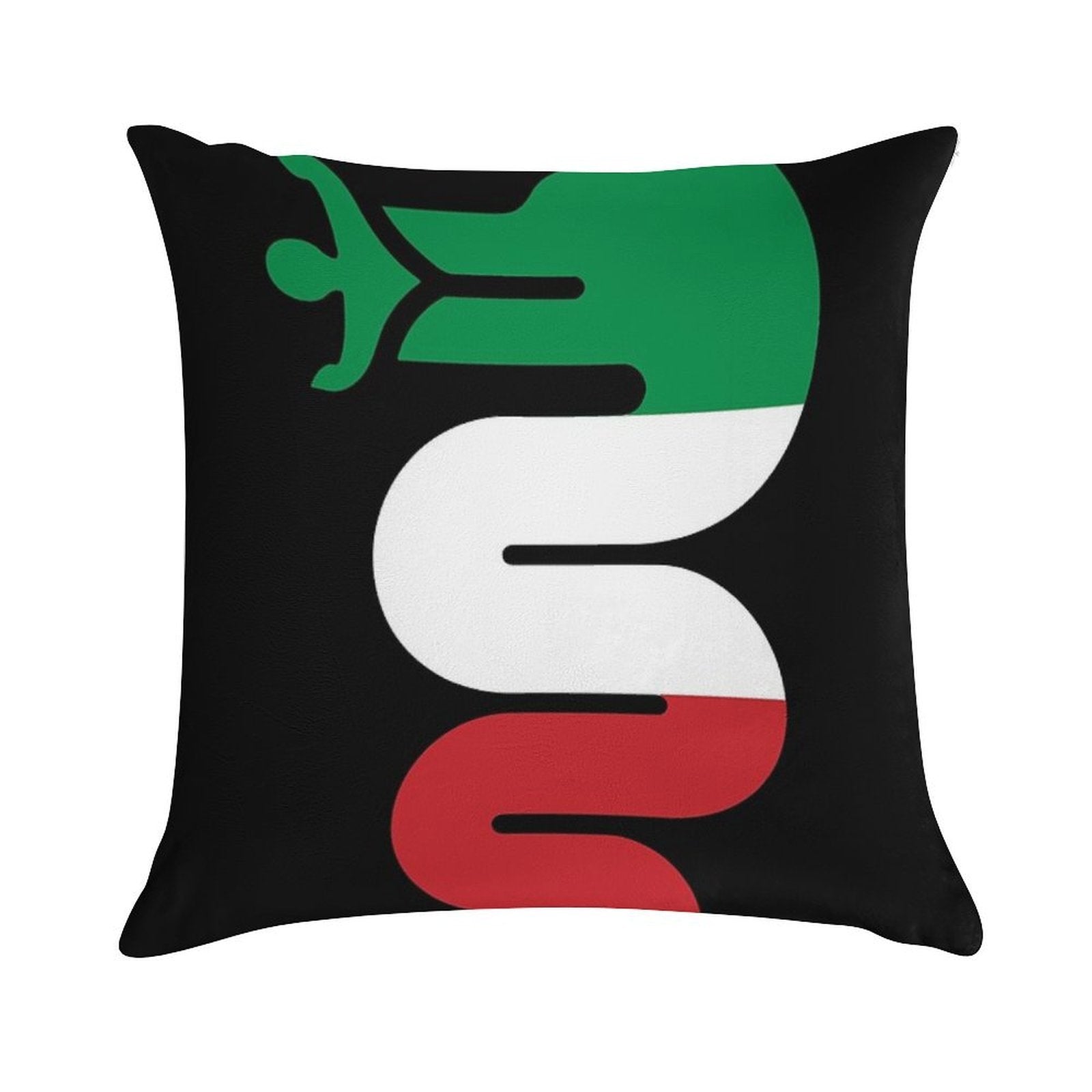 Alfa Romeo Snake  Classic T-Shirt Soft Shrink-Resistant Throw Pillow