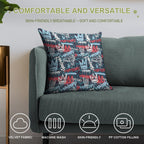 Maniak Tag & Throwie Patterned Print Soft Style Accent Throw Pillow