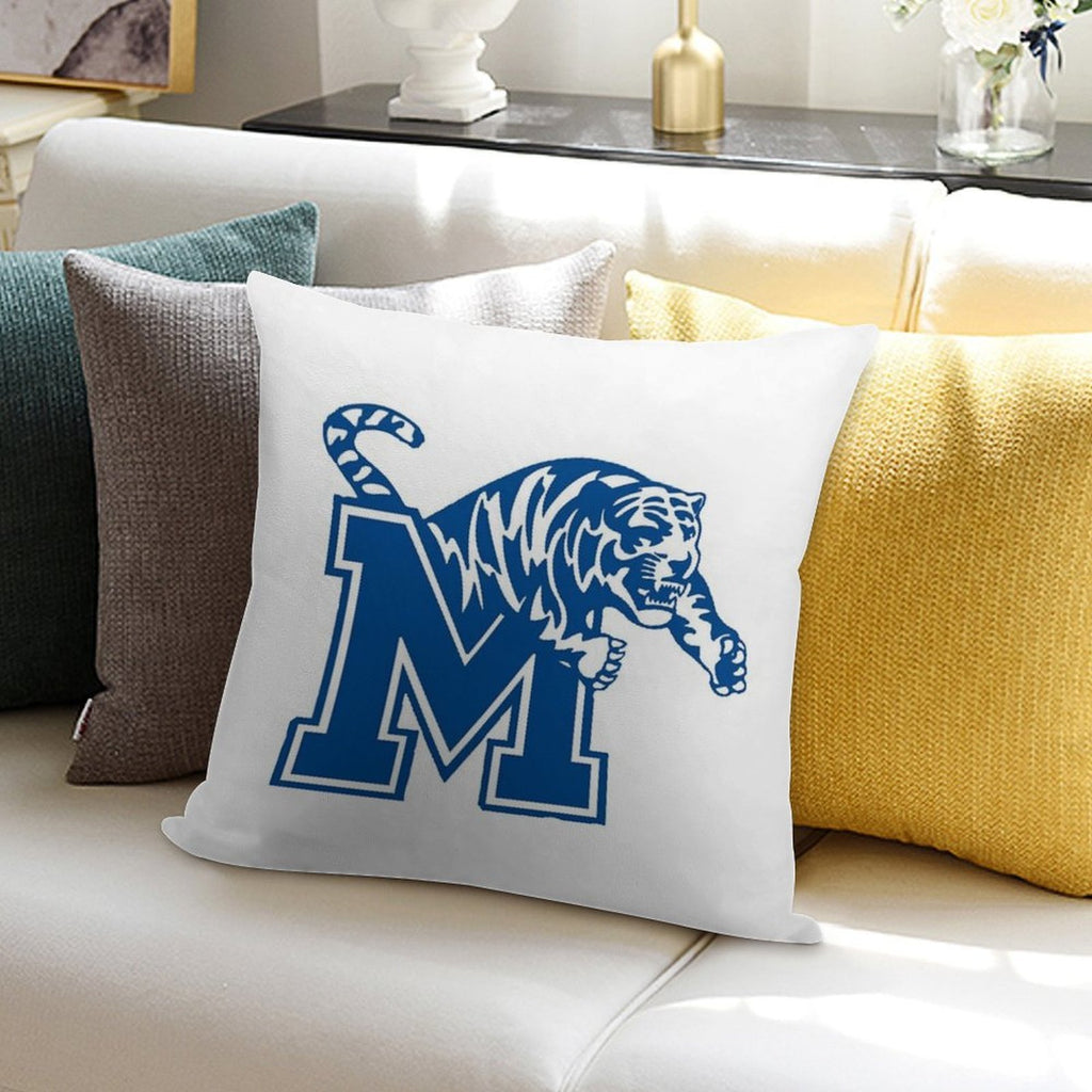 Memphis Tigers Soft Decorative Cover Throw Pillow