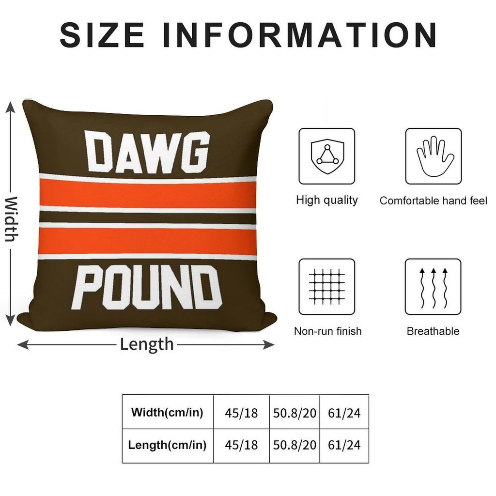Dawg Pound Soft Home Decor Throw Pillow