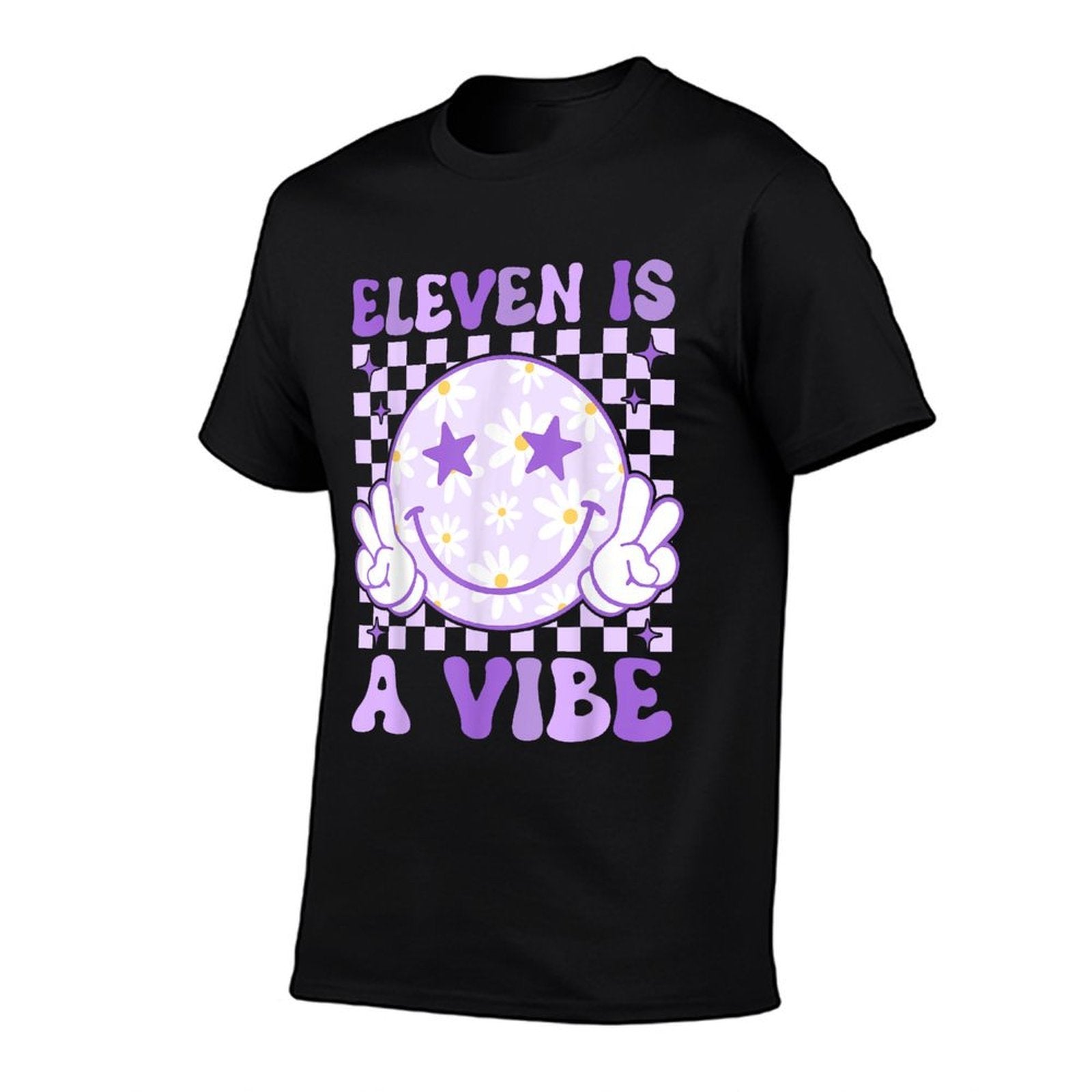 Eleven Is A Vibe Groovy 11 Year Old 11th Birthday  Breathable T-Shirt