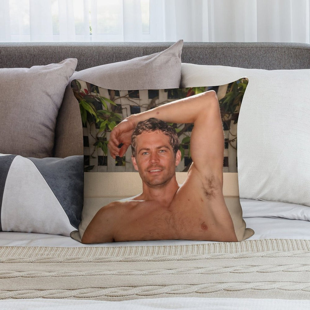 Paul Walker Soft Anti-Pilling Throw Pillow