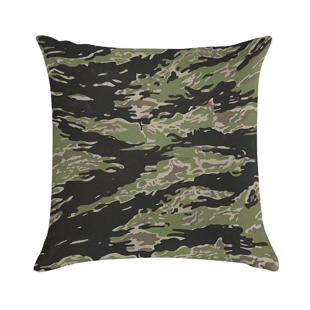 Overgrown Tiger Camo Soft Ultra-Soft Texture Throw Pillow