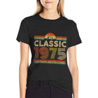 Classic 1975 Vintage 1975 Classic Year Men Women Birthday  Durable T-Shirt