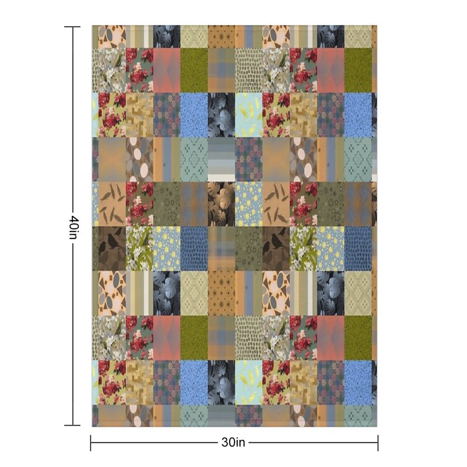 Artticarlo Designs Quilt 1 Repeat 5748 Versatility Throw Blanket