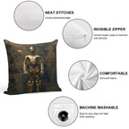 C3P0 Droid Star Wars Fan Art Soft Luxury Feel Throw Pillow