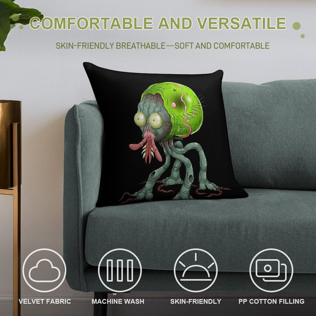 Tick Monster Soft Luxury Feel Throw Pillow