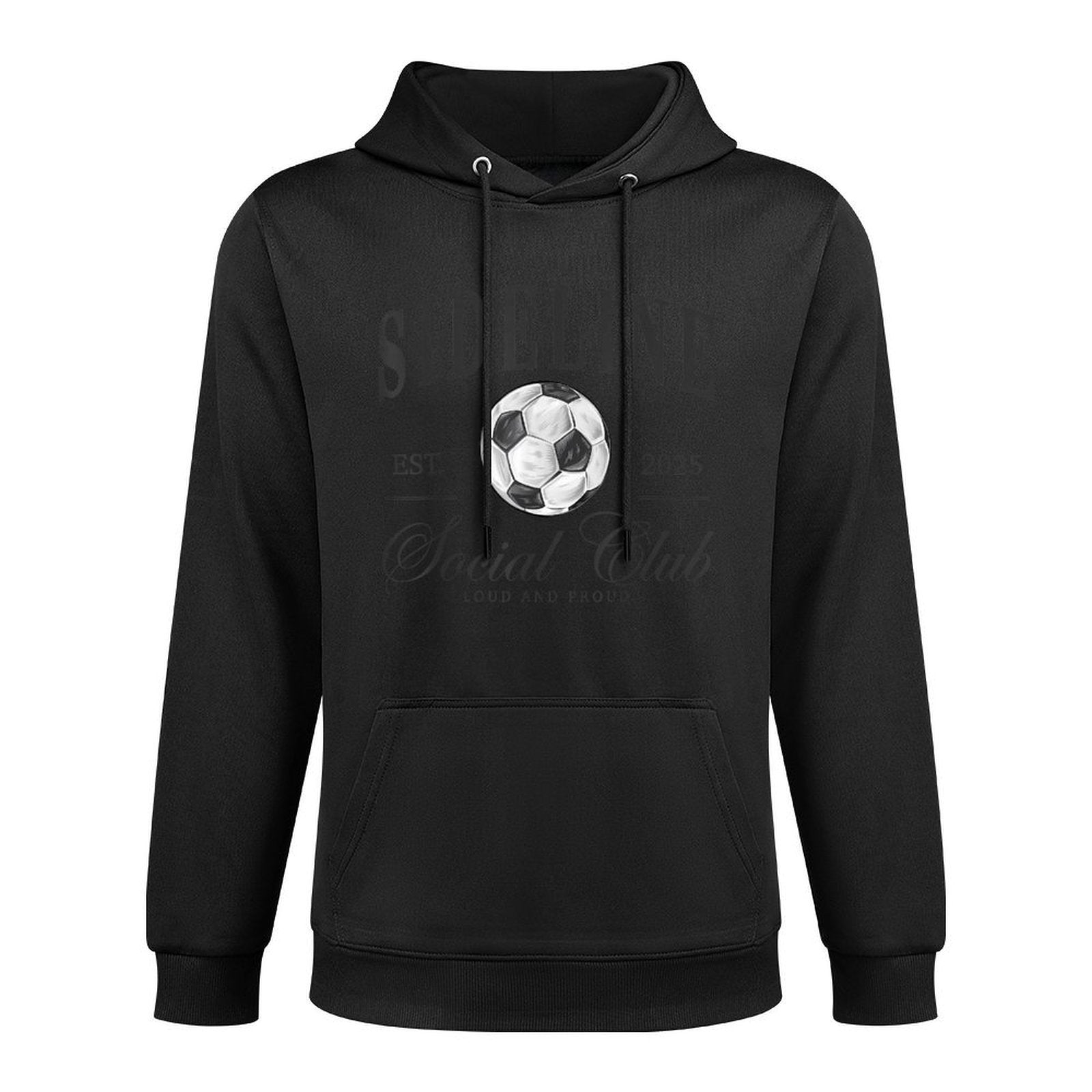 Women Sideline Social Club Soccer Mom Game Day Mothers Day Medium-Weight Fabric Hoodie