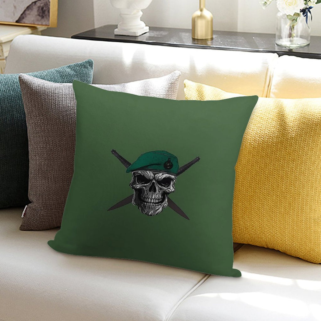 Royal Marines Skull And Dagger Soft Gift Ready Throw Pillow