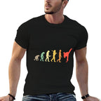 Retro Karate Evolution Gift For Karateka  Lightweight T-Shirt