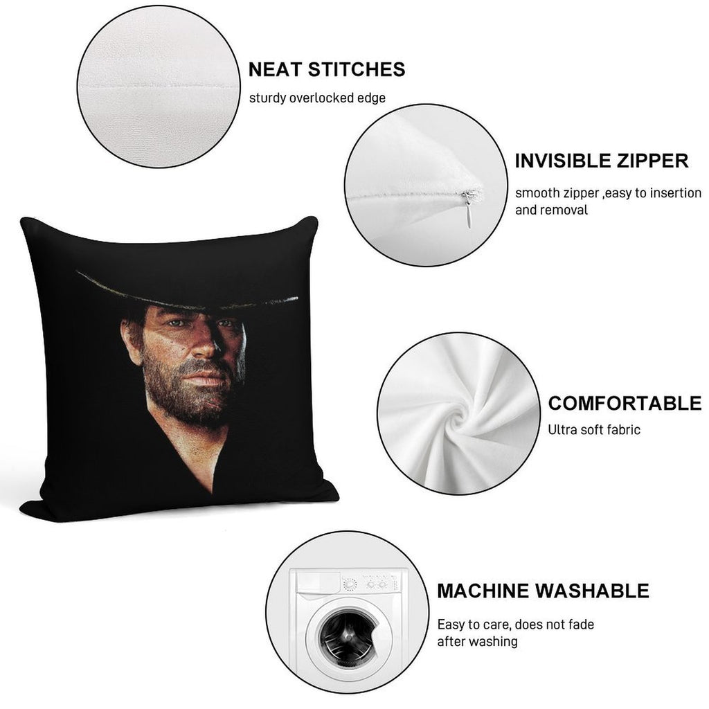 Arthur Morgan Soft Washable Throw Pillow