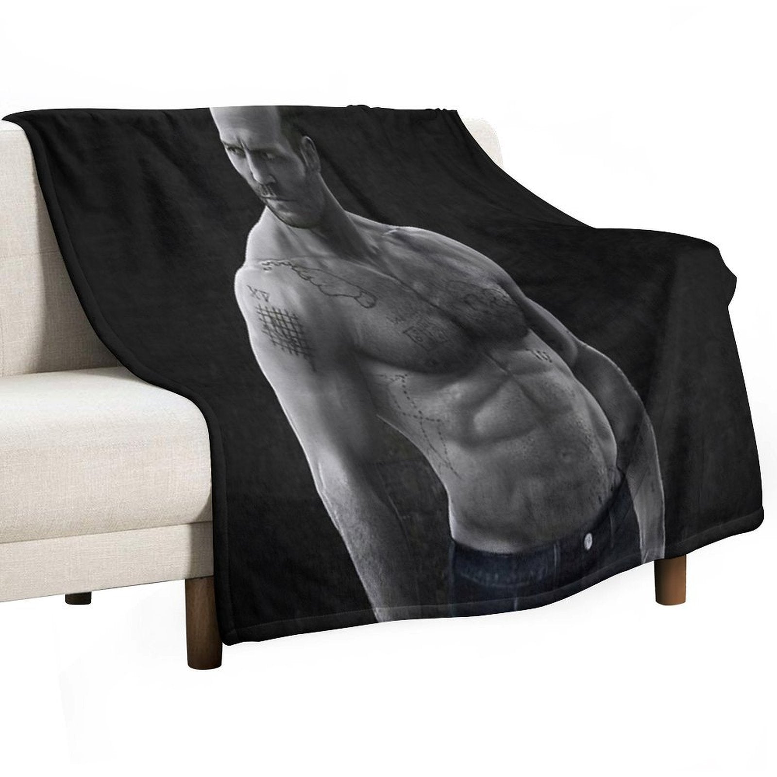 Jason Statham Compact Throw Blanket