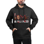 Love Retro All I Funny Need Halloween Scary Horror Movies Breathable Fabric Hoodie