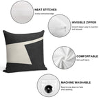 ABSTRACT SHAPES 02 Soft Short Plush Fabric Throw Pillow