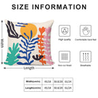 Matisse Bright Boho Botanical Soft Reinforced Edging Throw Pillow