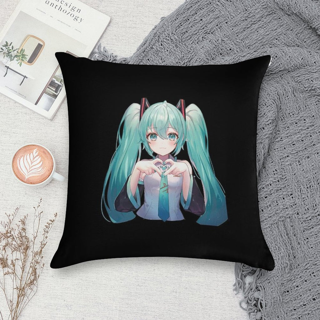 Hatsune Miku Soft Reinforced Edging Throw Pillow